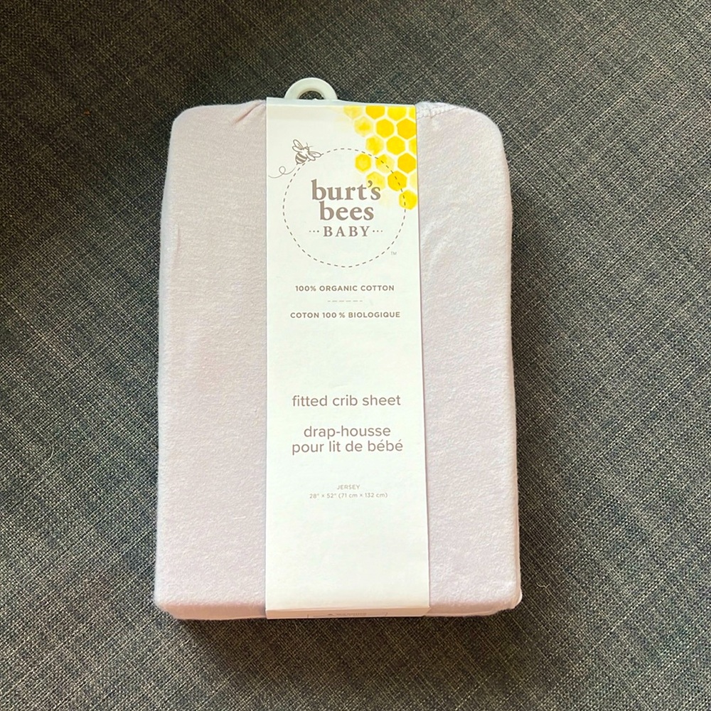 Burt’s bees fitted crib sheet